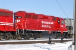 CP GP 40 X rebuilt to GP38-2 at Stinson Yard